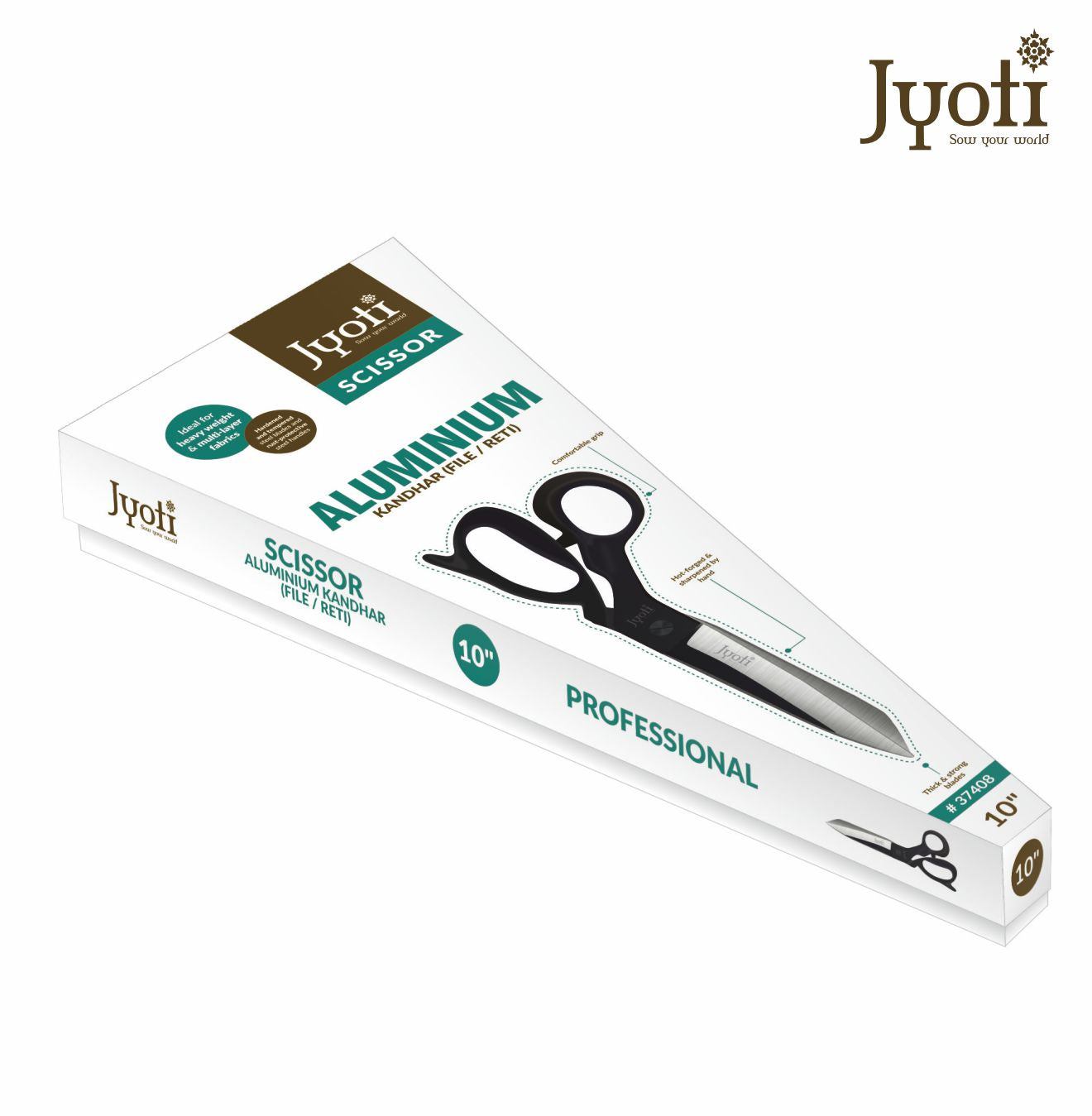 Scissor - Steel Blades - Aluminium Handle - 10-inch