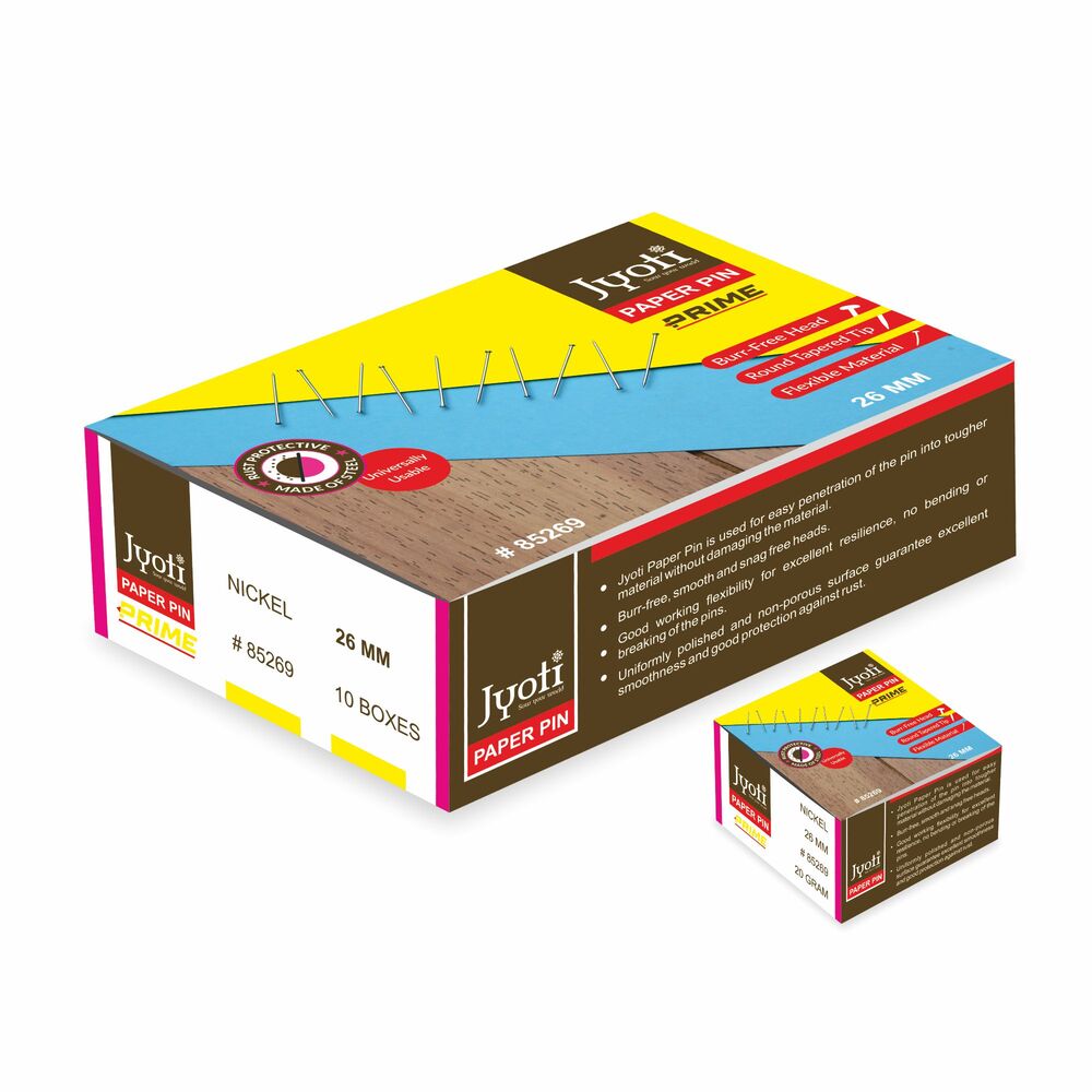 Paper Pin - Steel - Inner Box Pack