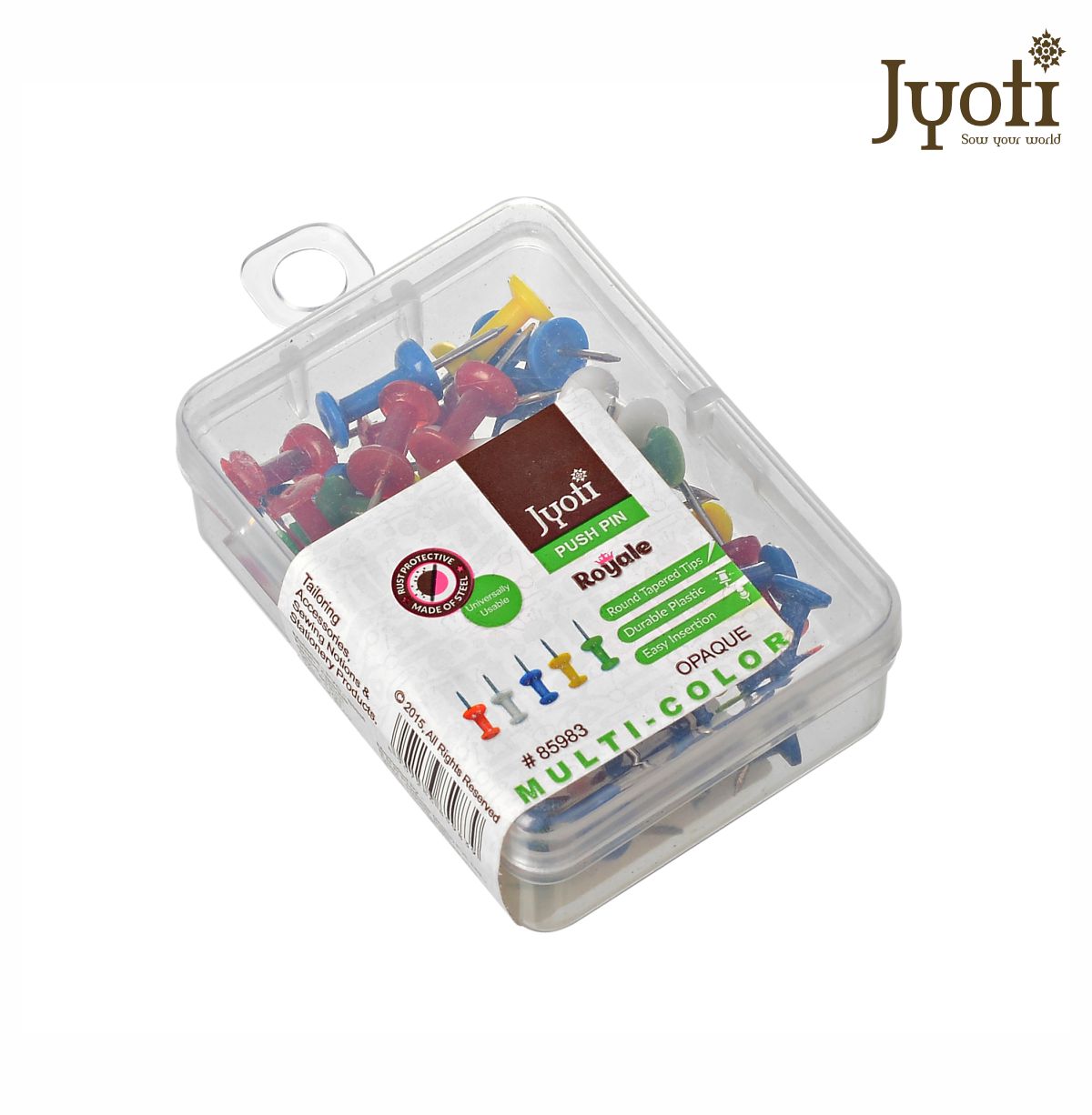 Push Pin - PVC - Steel (Plastic Box)