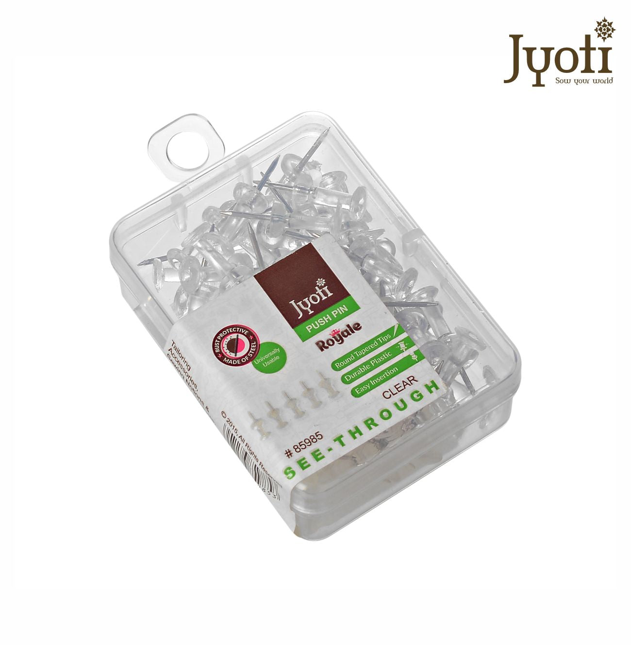 Push Pin - PVC - Steel (Plastic Box)