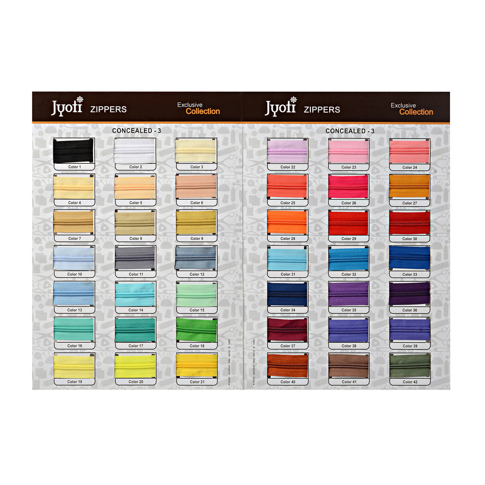 Zipper - Concealed - 8 inch
