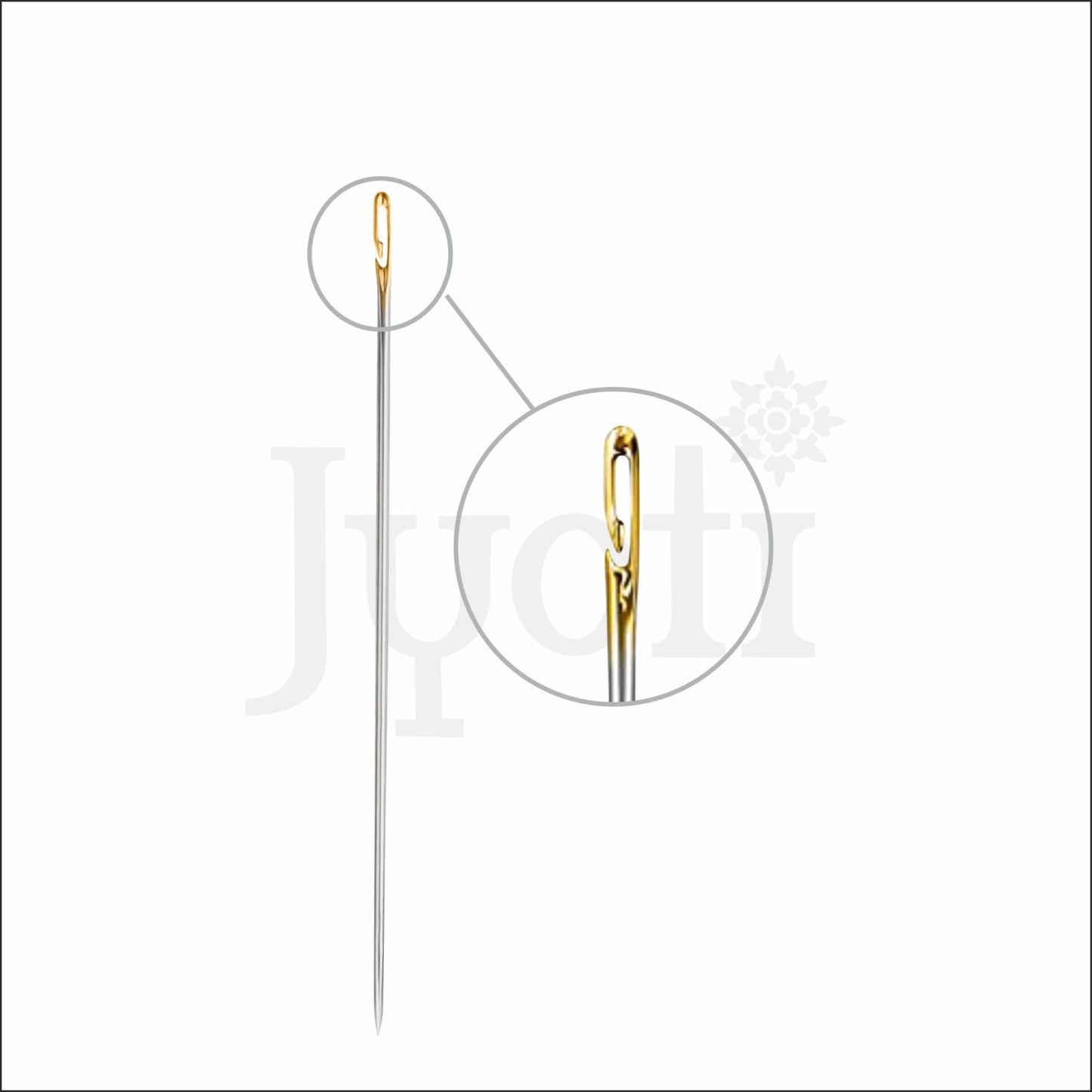 Easy Threading Needle - Gold Eye (Sizes - 4, 6, 8)