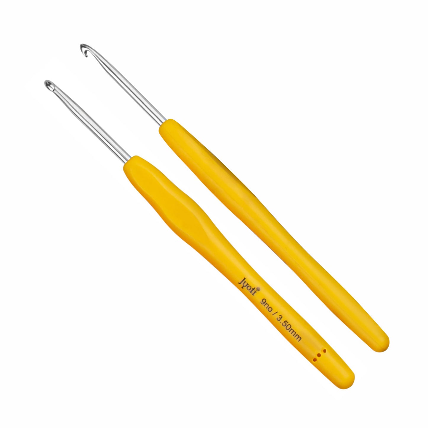 Crochet Hook - Aluminium - 6" / 15cm - Rubberised Handle - (For Wool Work)