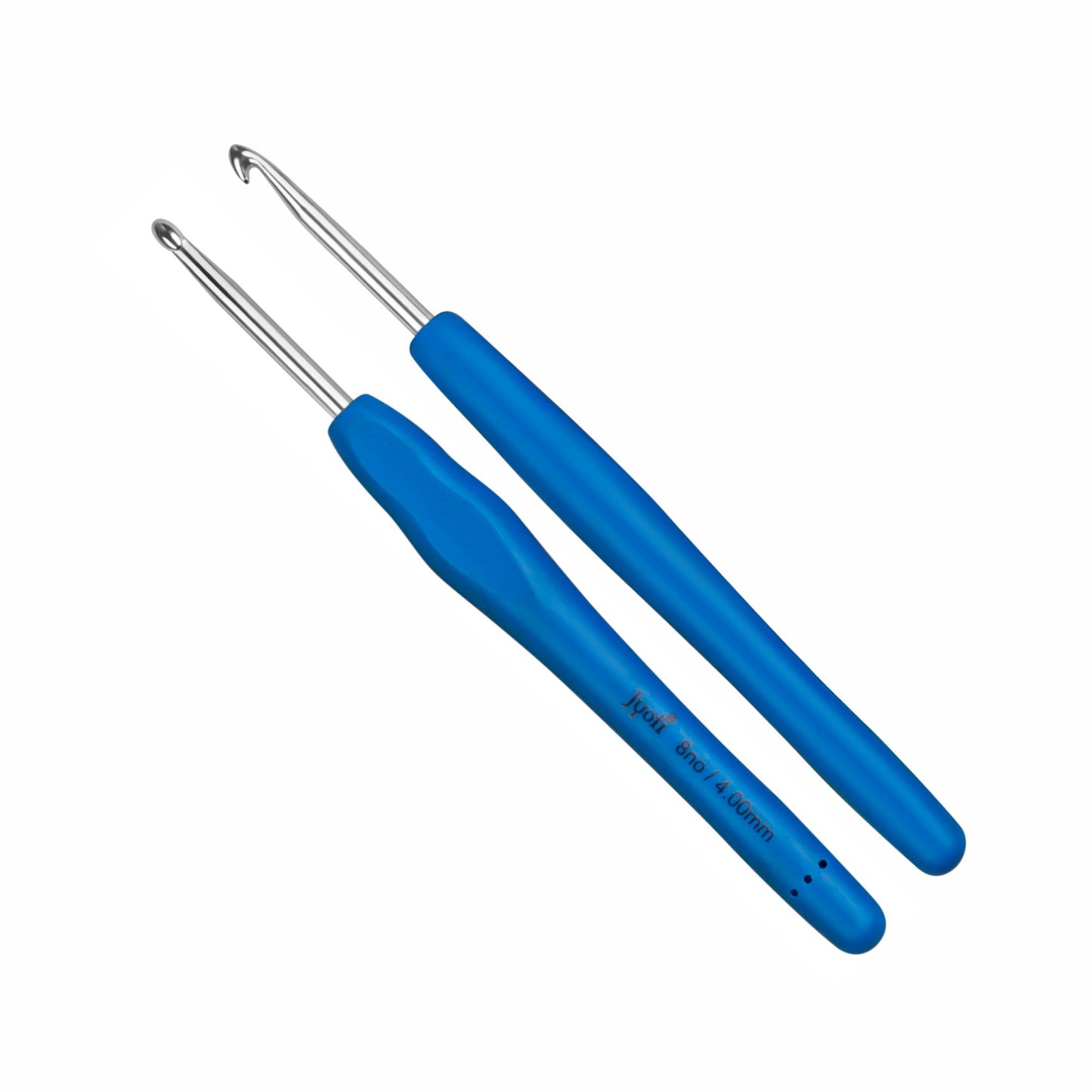 Crochet Hook - Aluminium - 6" / 15cm - Rubberised Handle - (For Wool Work)
