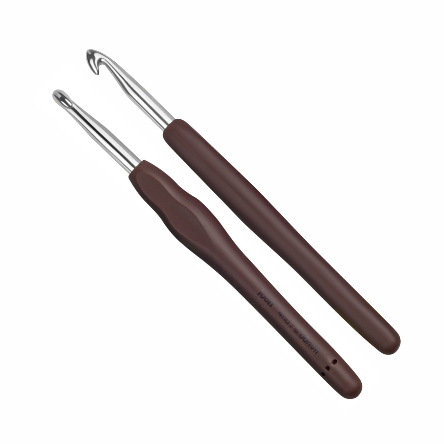 Crochet Hook - Aluminium - 6" / 15cm - Rubberised Handle - (For Wool Work)