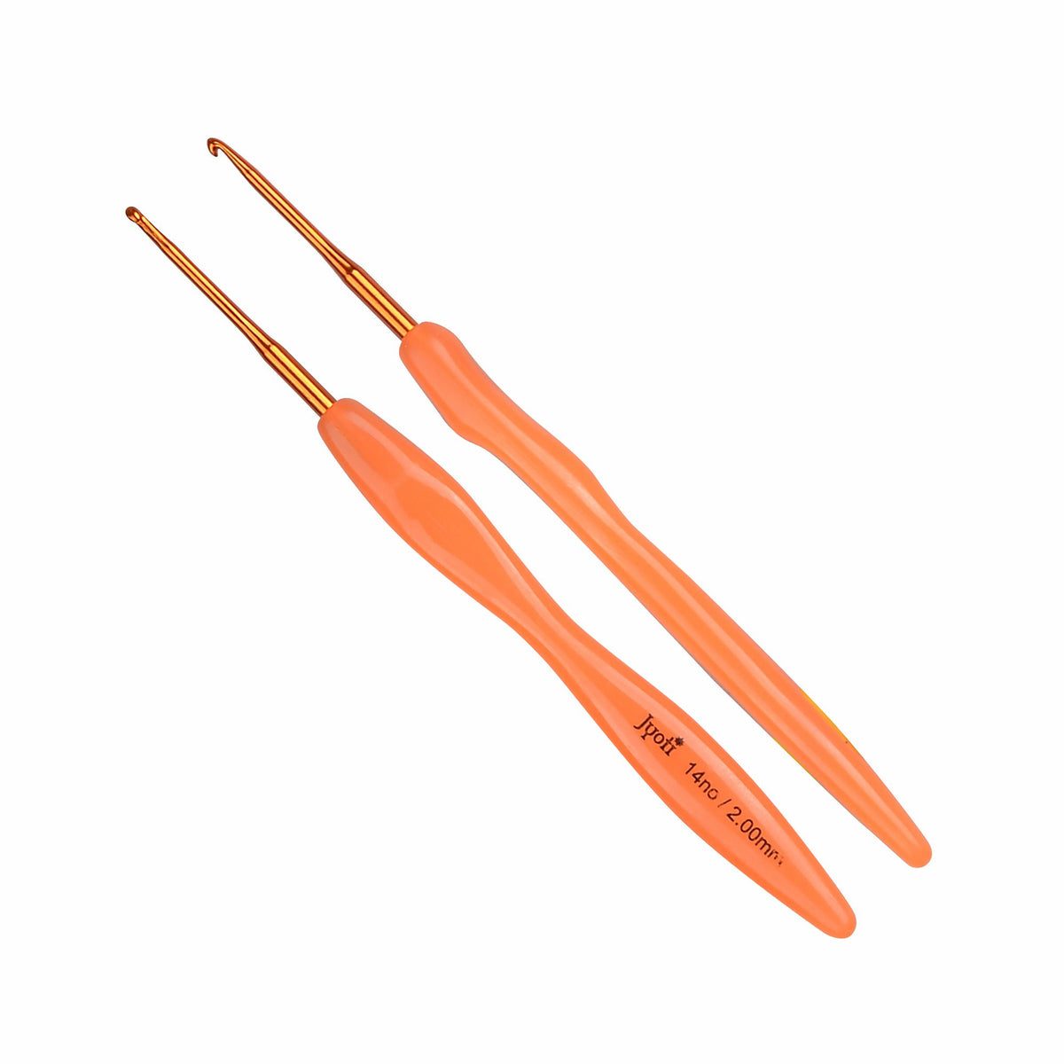 Crochet Hook - Aluminium - 6" / 15cm (Plastic Handle) (Colored) - (For Wool Work)