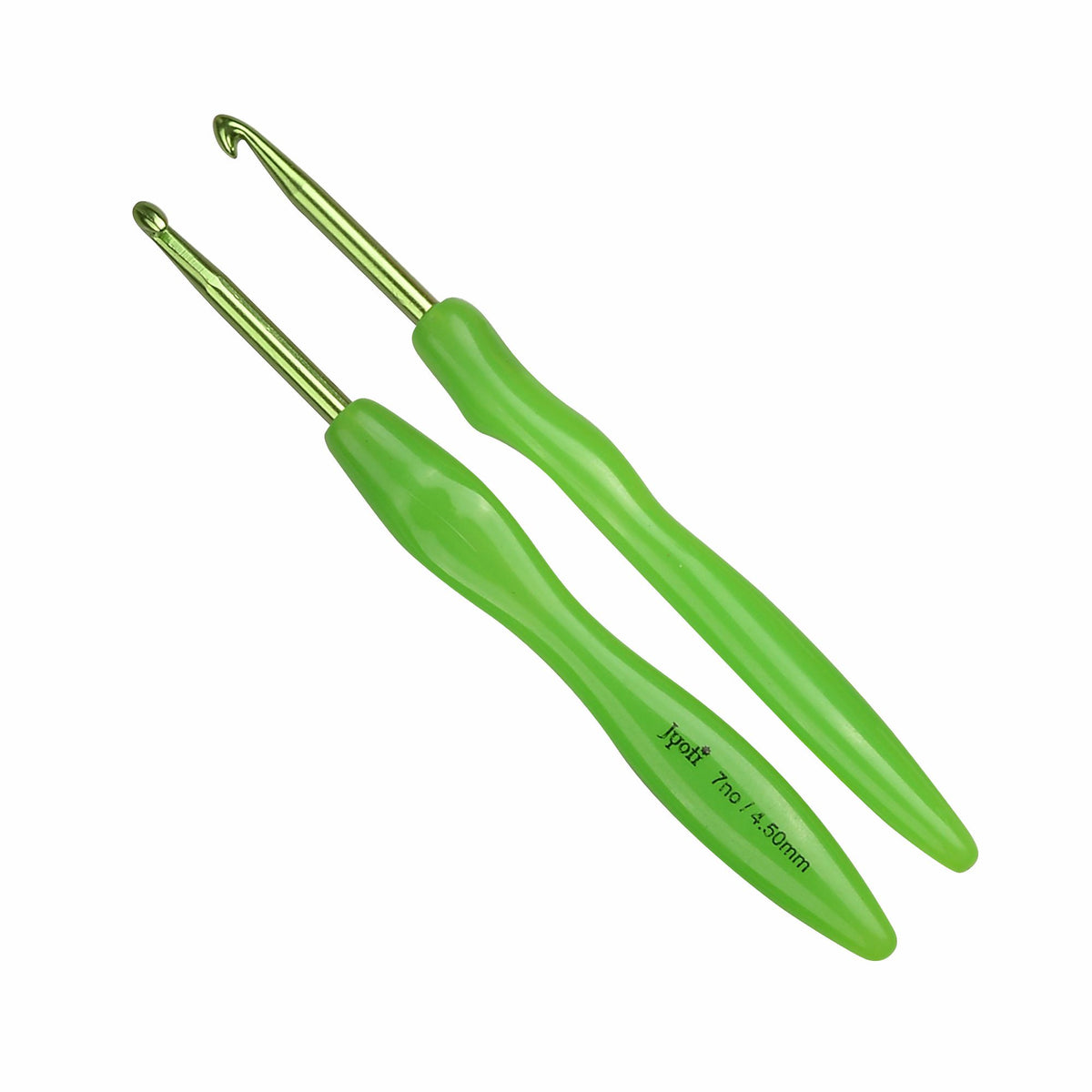Crochet Hook - Aluminium - 6" / 15cm (Plastic Handle) (Colored) - (For Wool Work)