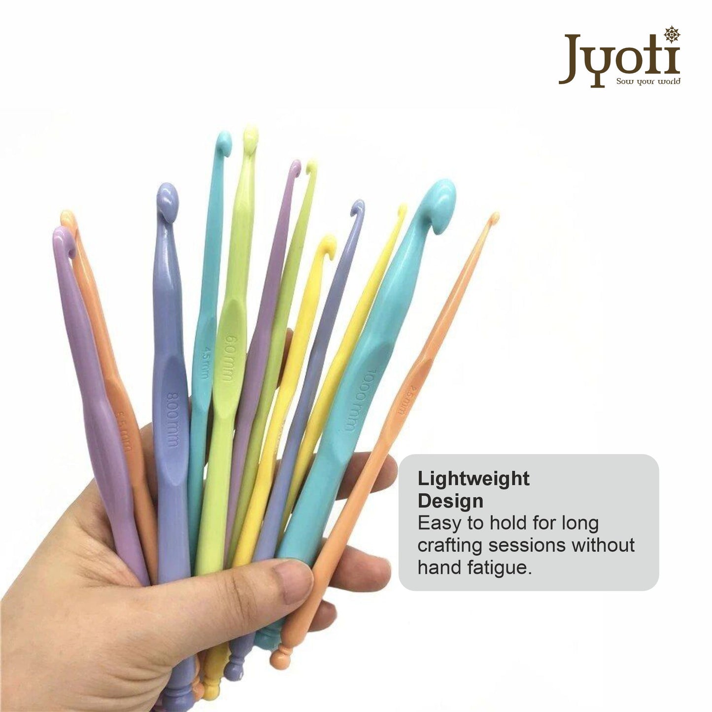 Crochet Hook - Plastic - 6" / 15cm - (For Wool Work)