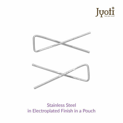 Cross Clip - Stainless Steel with Electroplated Finish