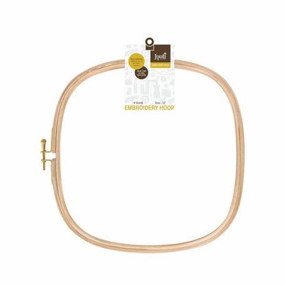 Embroidery Hoop – 5 Ply with Brass Fitting – Square