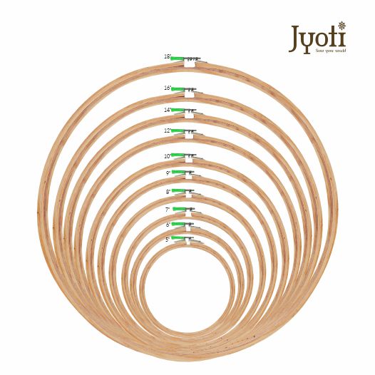 Embroidery Hoop – 3 Ply & 5 Ply with Steel Fitting – Round