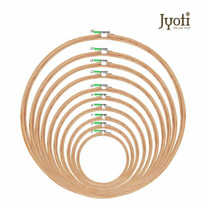 Embroidery Hoop – 3 Ply & 5 Ply with Steel Fitting – Round