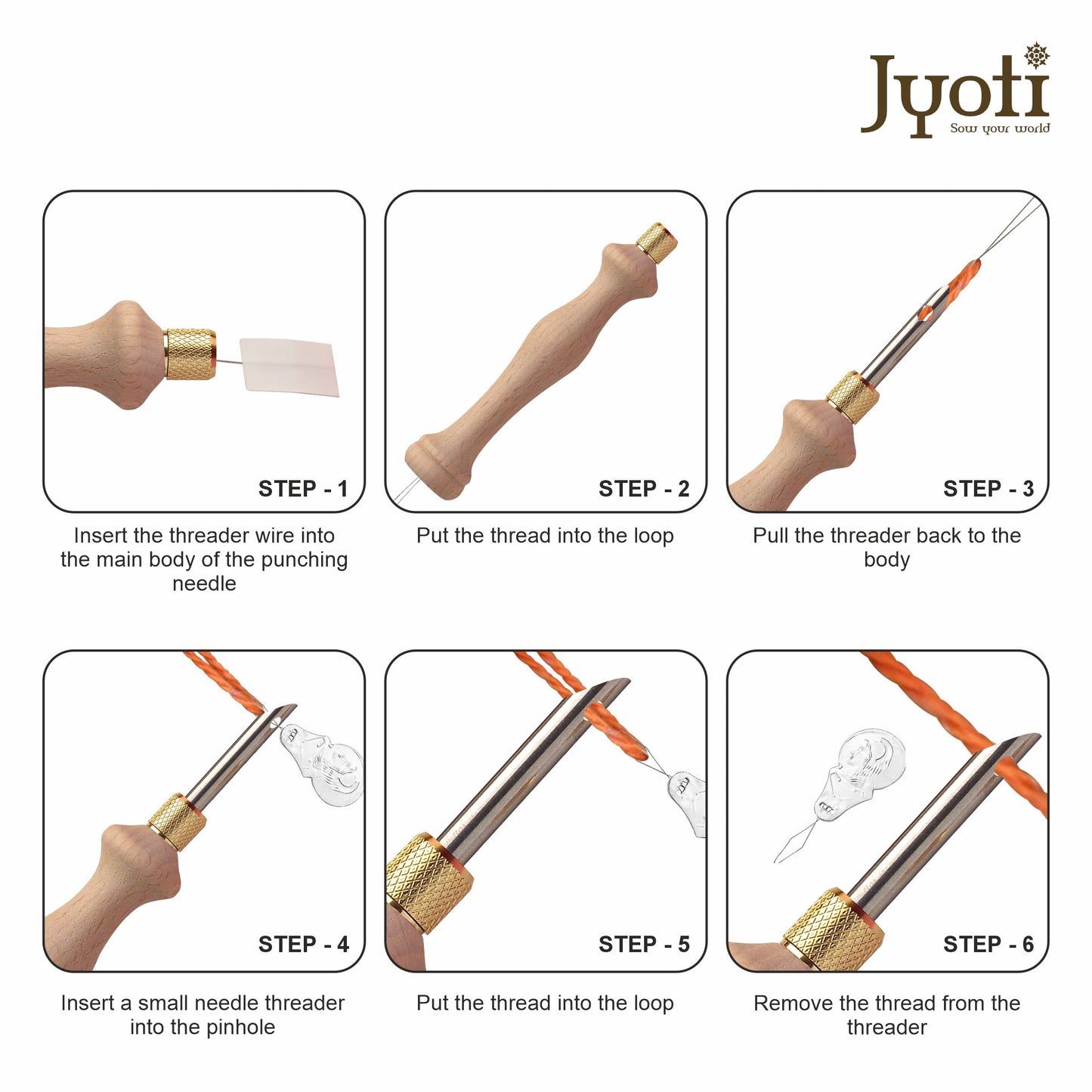Punch Needle - Bamboo Handle - Interchangeable (3C)