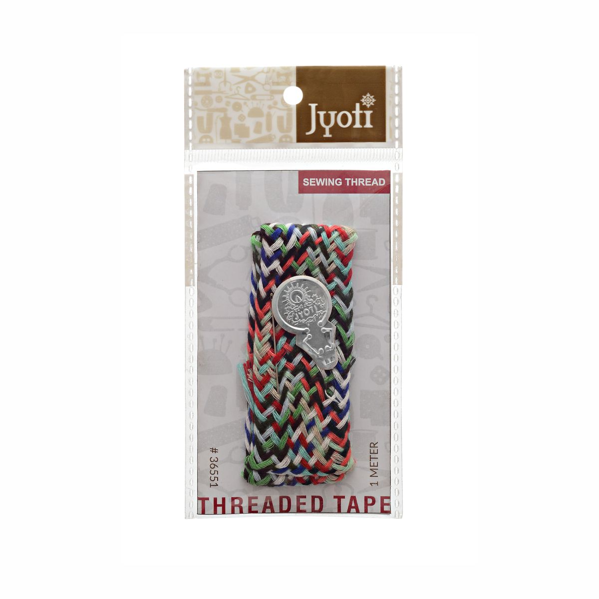 Threaded Tape Colored – 3 Ply / 64 Count – 1 Meter